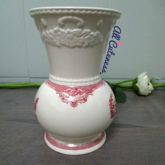 Vtg Johnson Bros Old Britain Castles Small Floral Vase - Picture 7 of 9